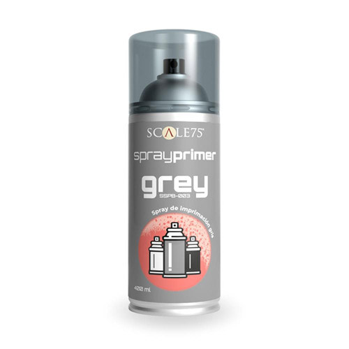 Scale Color Aerosol Primer: Grey (400ml), Accessories & Supplies
