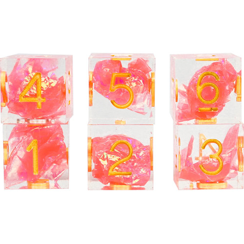 Sirius d6 Dice Set: Flamingo (6)