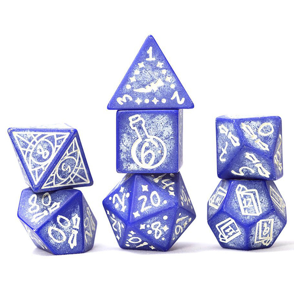 Sirius RPG Dice Set: Illusory Stone - Purple Agate (7)