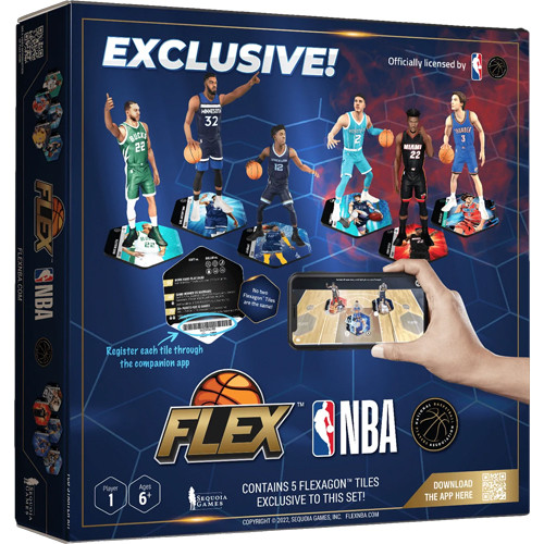 Sequoia Games NBA Series 2 Flex Sports Game | Deluxe 2 Player Starter Set