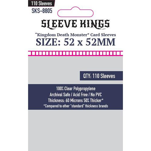 Sleeve Kings: Kingdom Death Monster Card Sleeves (52x52mm) (110)