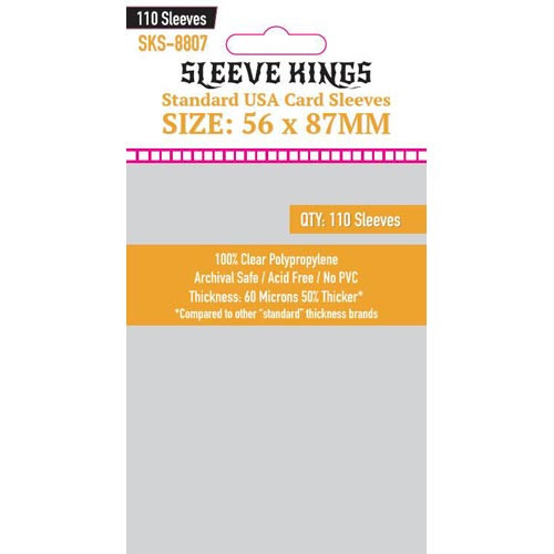Sleeve Kings: Standard USA Card Sleeves (56x87mm) (110)