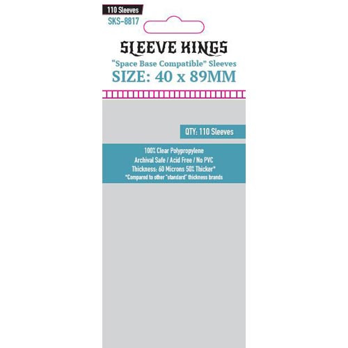 Sleeve Kings: Space Base Compatible Sleeves (40x89mm) (110)