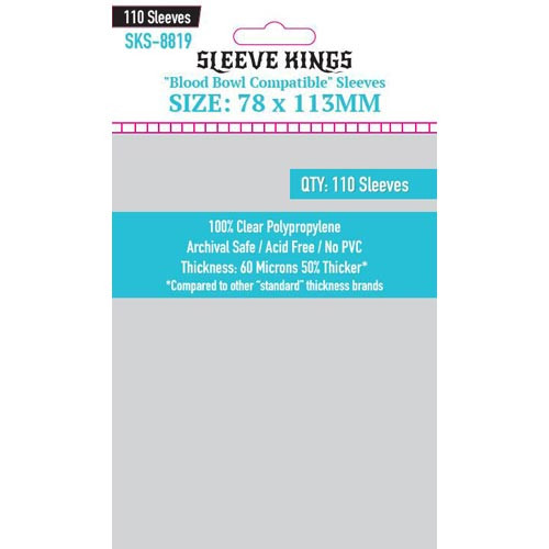 Sleeve Kings: Blood Bowl Compatible Sleeves (78x113mm) (110)