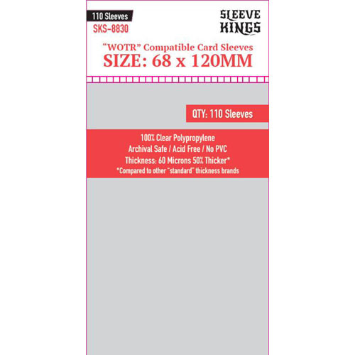 Sleeve Kings: WOTR Perfect Compatible Sleeves (68x120mm) (110)