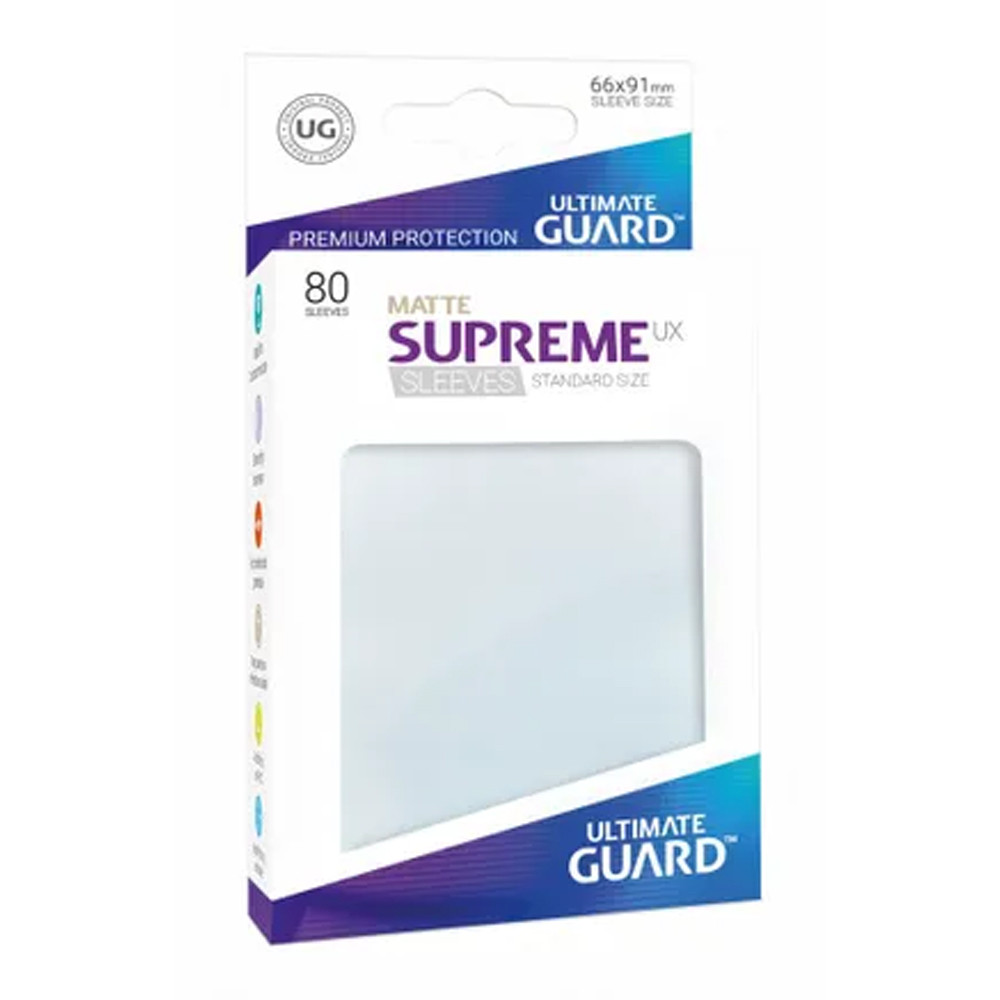 Supreme UX Sleeves: Matte Frosted White (80)
