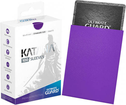 66x91mm Standard Size Purple 100 Count Ultimate Guard Katana Card Sleeves 