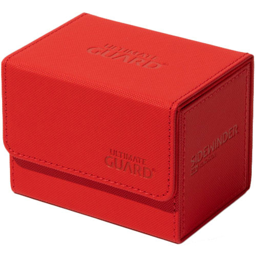 Standard Size Red Deck Box Ultimate Guard Sidewinder 80 