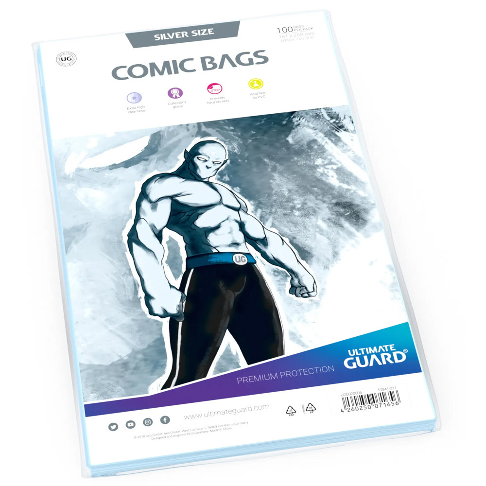 Comic Bags: Silver Size (100)