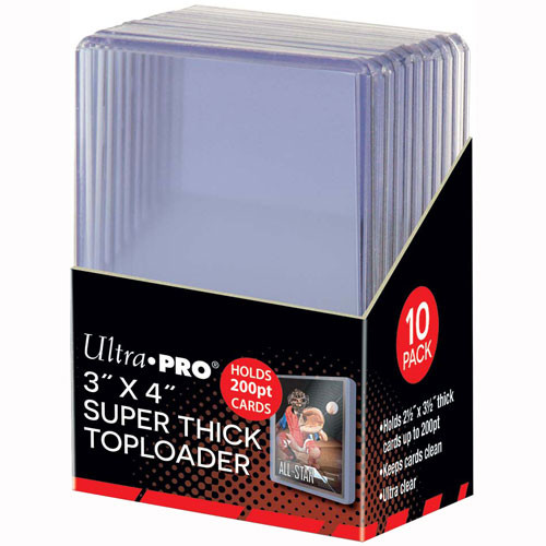 Ultra Pro Sleeves: Super Thick Toploader 3x4inch (10)