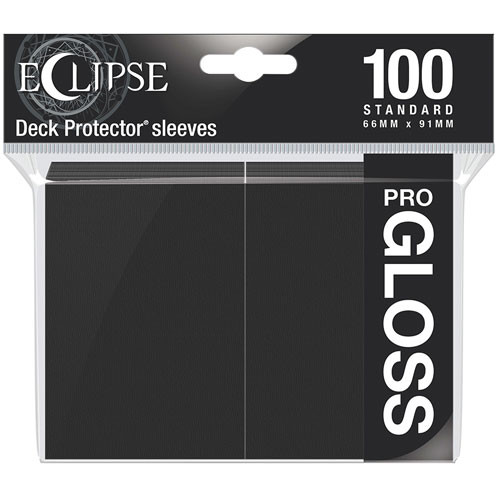 Ultra Pro Sleeves: Eclipse Gloss - Jet Black (100)