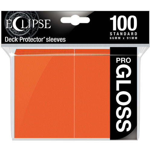 Ultra Pro Sleeves: Eclipse Gloss - Pumpkin Orange (100)