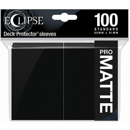 Ultra Pro 100 Standard Size Pro-matte Card Sleeves Deck Protectors Black for sale online 