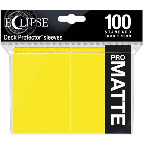 Ultra Pro Sleeves: Eclipse Matte - Lemon Yellow (100)
