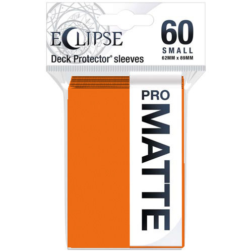 Ultra Pro Small Sleeves: Eclipse Matte - Pumpkin Orange (60)