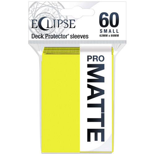 Ultra Pro Small Sleeves: Eclipse Matte - Lemon Yellow (60)
