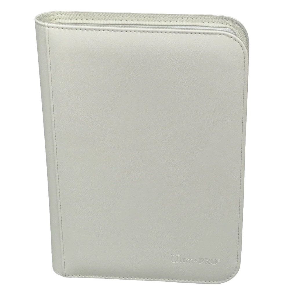 Vivid 4-Pocket Zippered Pro-Binder: White