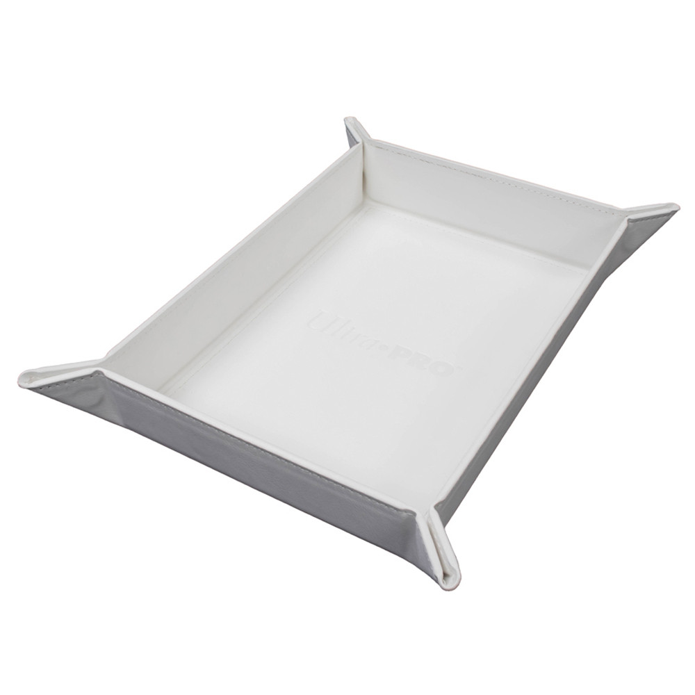 Vivid Dice Tray: Magnetic Foldable - White