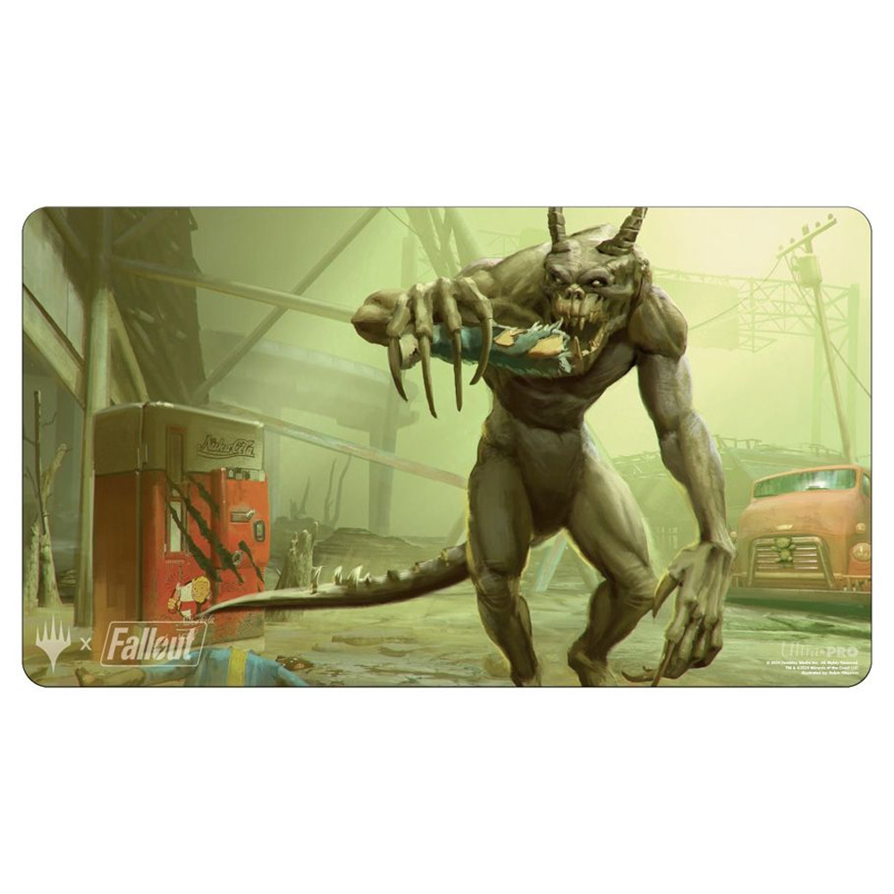 MtG Playmat: Fallout - Scrounging Deathclaw (Last Chance)