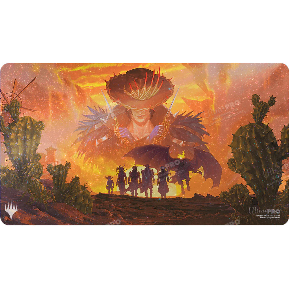 MtG Holofoil Playmat: Outlaws of Thunder Junction - Gang Silhouette