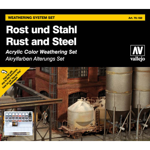 Vallejo Weathering Set: Rust & Steel (9)