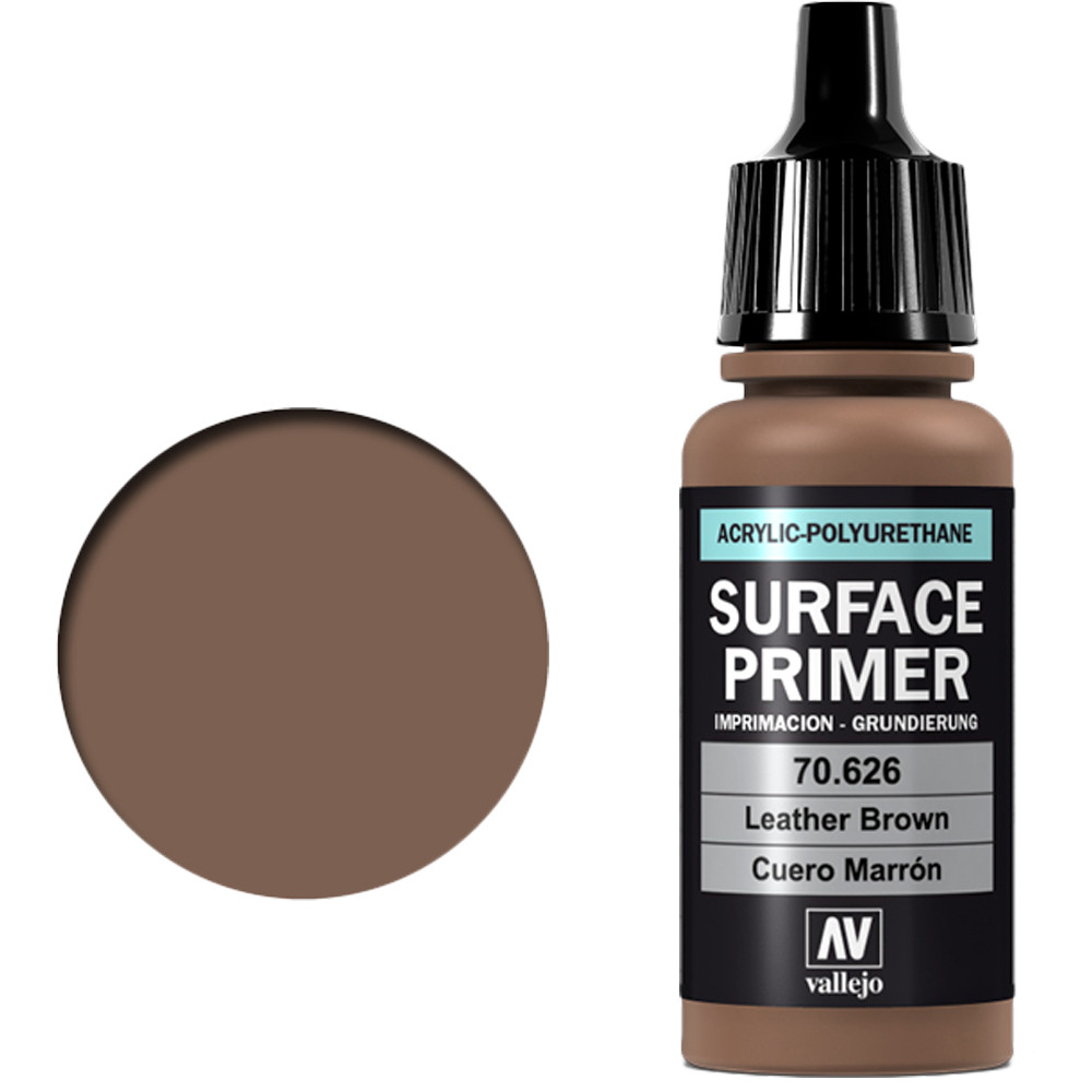  Vallejo Game Air Leather Brown Surface Primer Paint : Arts,  Crafts & Sewing