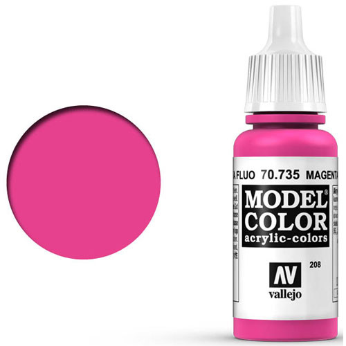 Vallejo Model Color Paint: Fluorescent Magenta