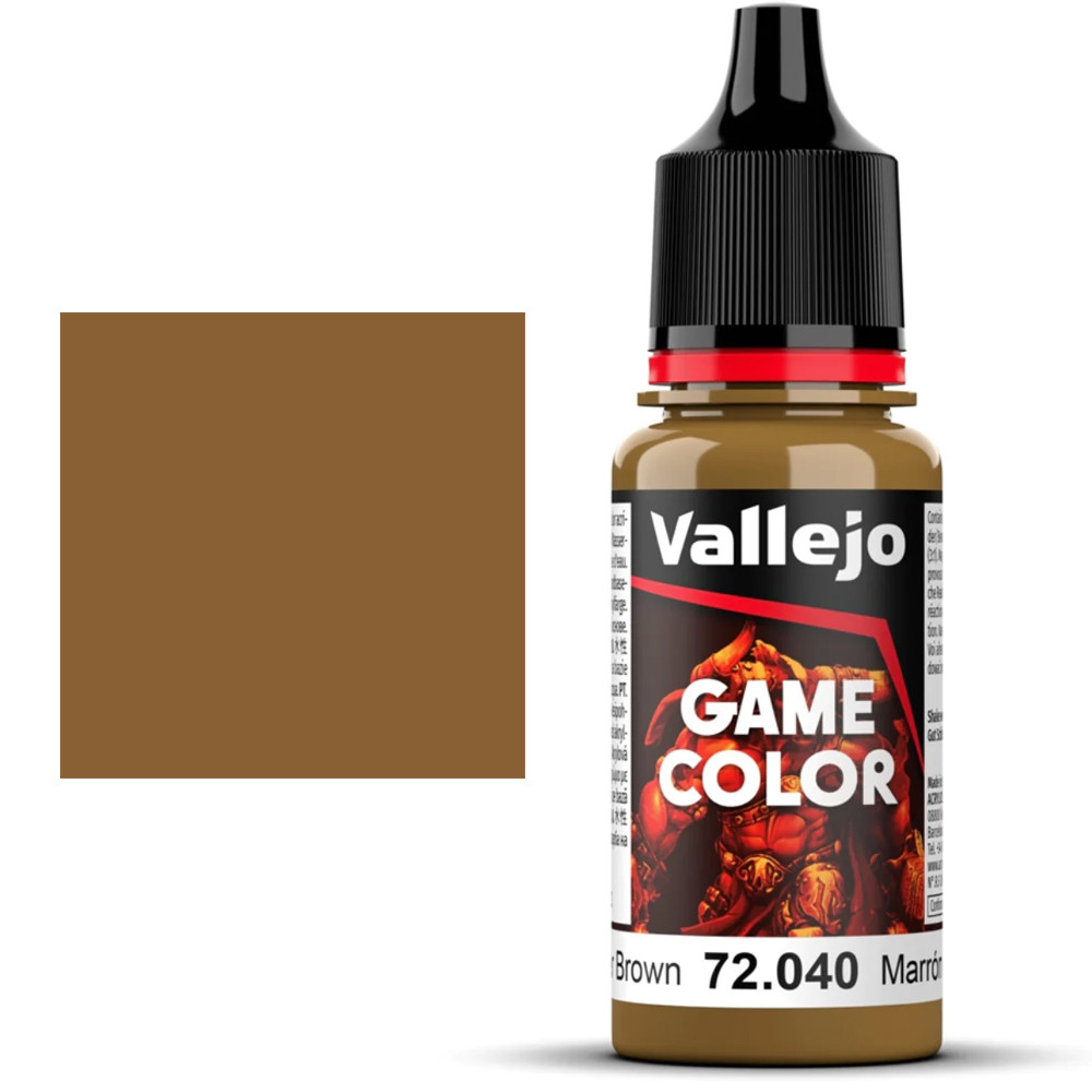 Vallejo Game Color: Leather Brown (17ml)