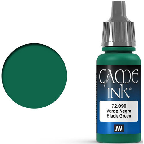 Vallejo Game Color: Black Green Ink (17ml)