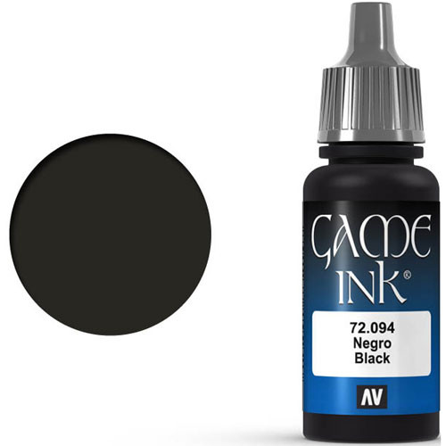 Vallejo Game Color: Black Ink (17ml)