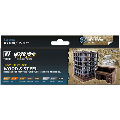 Wizkids Premium Paint Set: Wood & Steel
