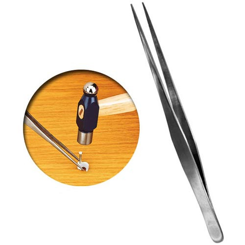Vallejo Tools: Straight Tip Stainless Steel Tweezers (175mm)