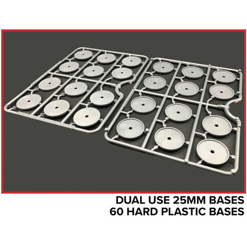 General Accoutrements: 25mm Dual-Use Bases (60)