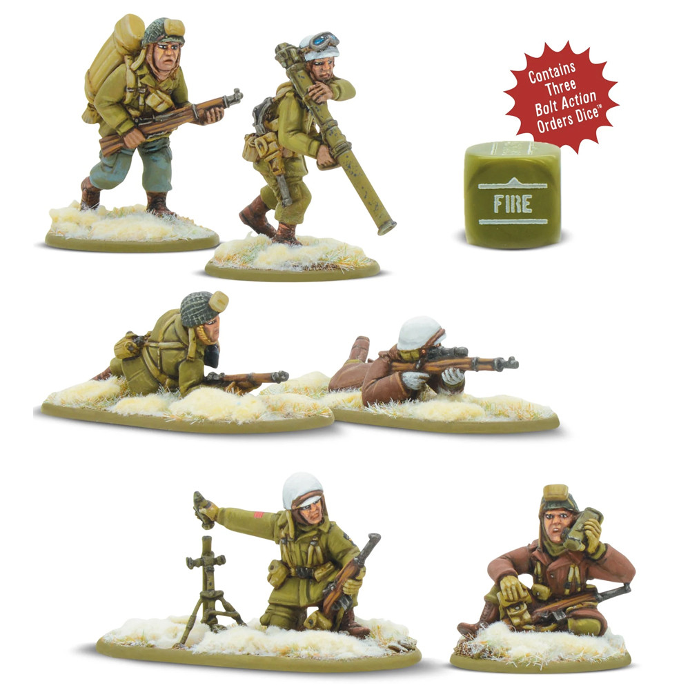 Bolt Action: US Airborne (Winter) Weapons Teams (Preorder)