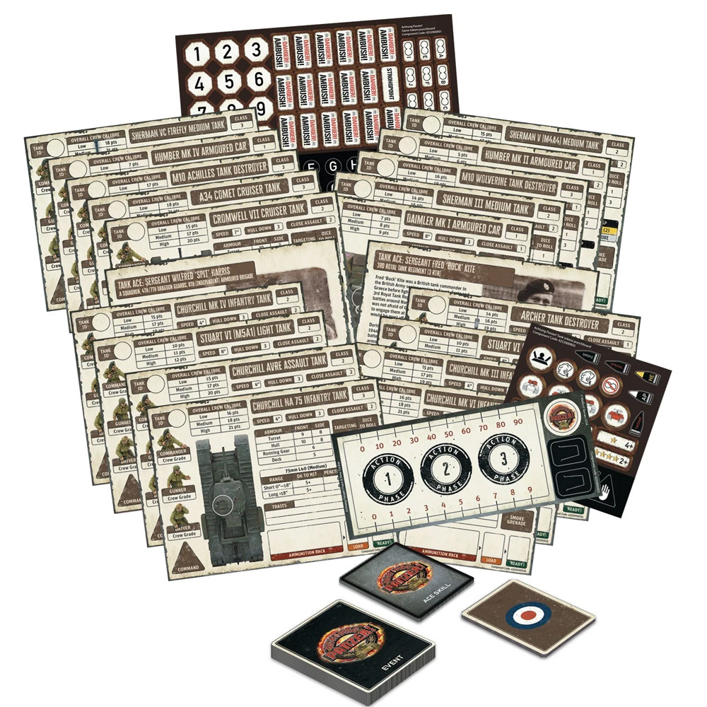 Achtung Panzer! British Card Bundle