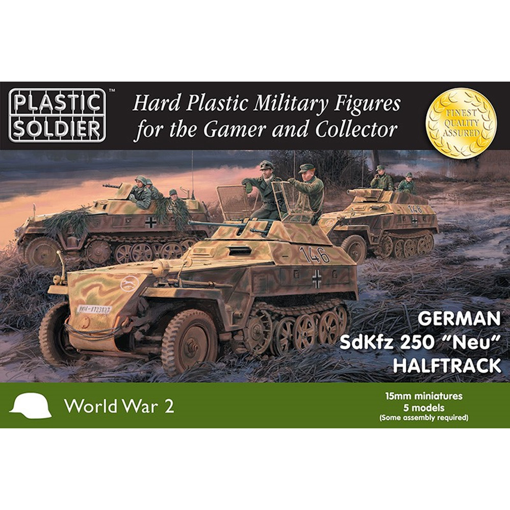 15mm Scale WW2: German SdKfz 250 "Neu" Halftrack