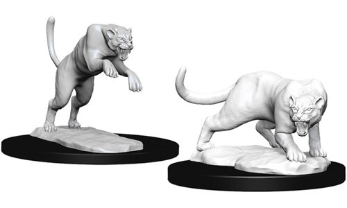 D&D Nolzur's Marvelous Unpainted Minis: W6 Panther & Leopard
