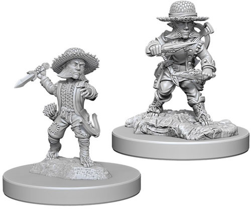 Pathfinder Deep Cuts Unpainted Minis: W6 Male Halfling Rogue