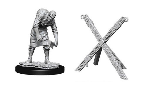 WizKids Deep Cuts Unpainted Miniatures W6 Assistant & Torture Cross for sale online 