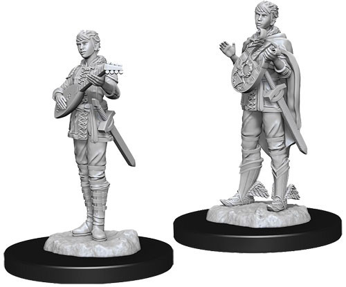 Elf Female Bard Pathfinder Roleplaying Game Unpainted Miniatures 