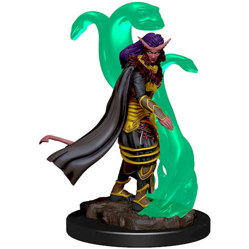 D&D Premium Painted Figure: W1 Female Tiefling Sorcerer, Table Top  Miniatures
