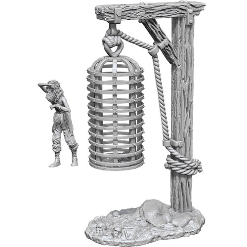 WizKids Deep Cuts Unpainted Minis: W10 Hanging Cage