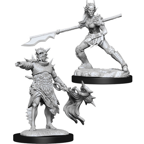 Magic Unpainted Minis: W1 Coralhelm Commander & Halimar Wavewatch