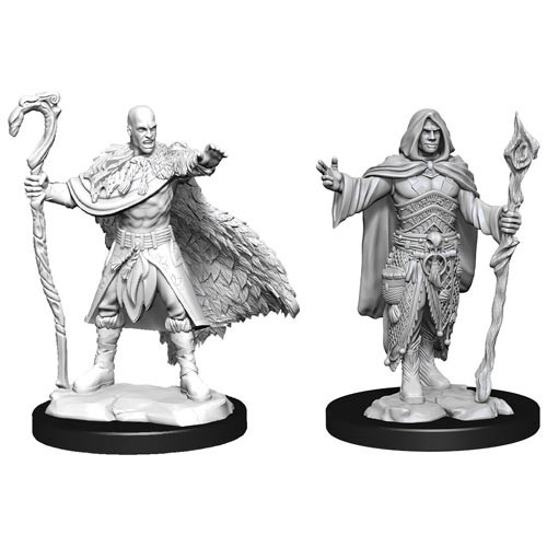 Dungeons And Dragons Nolzur's Human Druid Unpainted Figure Set NEW Miniatures 