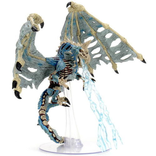 D&D Icons of the Realms Miniatures: Boneyard - Blue Dracolich Premium