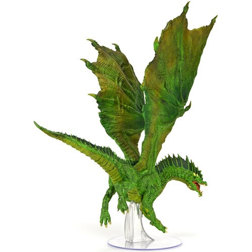 Painted D&D Green Dragon Miniature