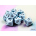 Chessex d10 Dice Set: Opaque - Pastel Blue/Black (10)
