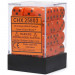 Chessex 12mm d6 Set: Opaque - Orange w/Black (36)