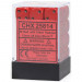 Chessex 12mm d6 Set: Opaque - Red w/Black (36)