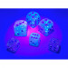 Chessex 12mm d6 Set: Gemini Luminary - Gel Green-Pink w/Blue (36)